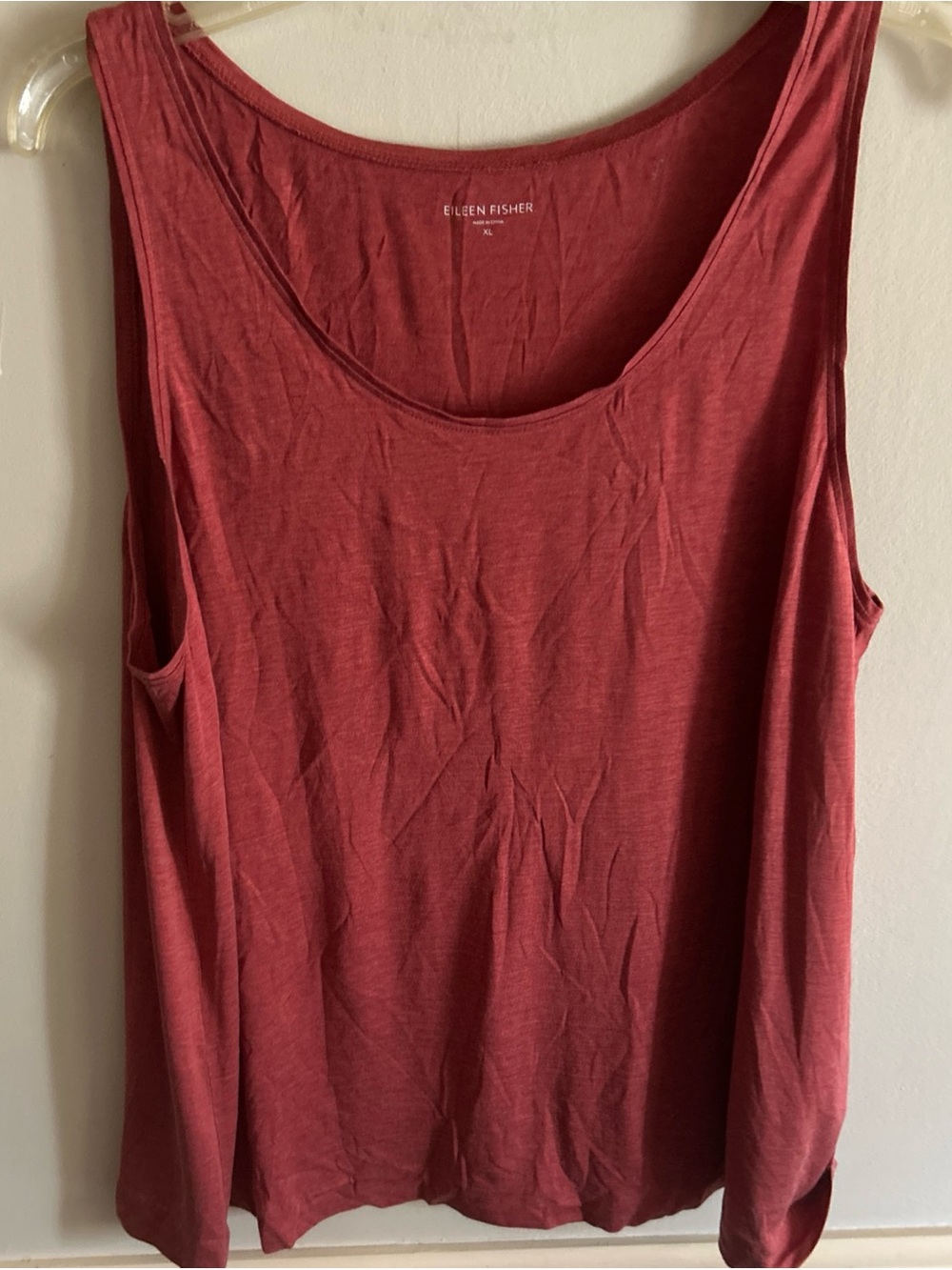 Eileen Fisher Scoop Neck Tank in Rosewood